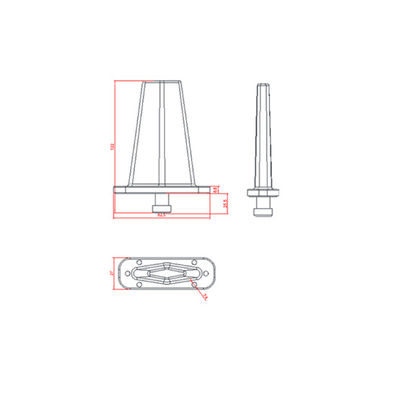 1270-1290MHz 2dBi antenne à lame Antenne à lame militaire