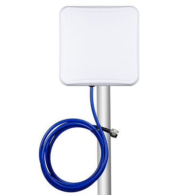 2400-2500MHz/5150-5850MHZ 13/15dBi Interface unique à double fréquence directionnelle Antenne plate Antenne à double fréquence directionnelle 2,4 / 5,8GHz Antenne de certification de sécurité du charbon